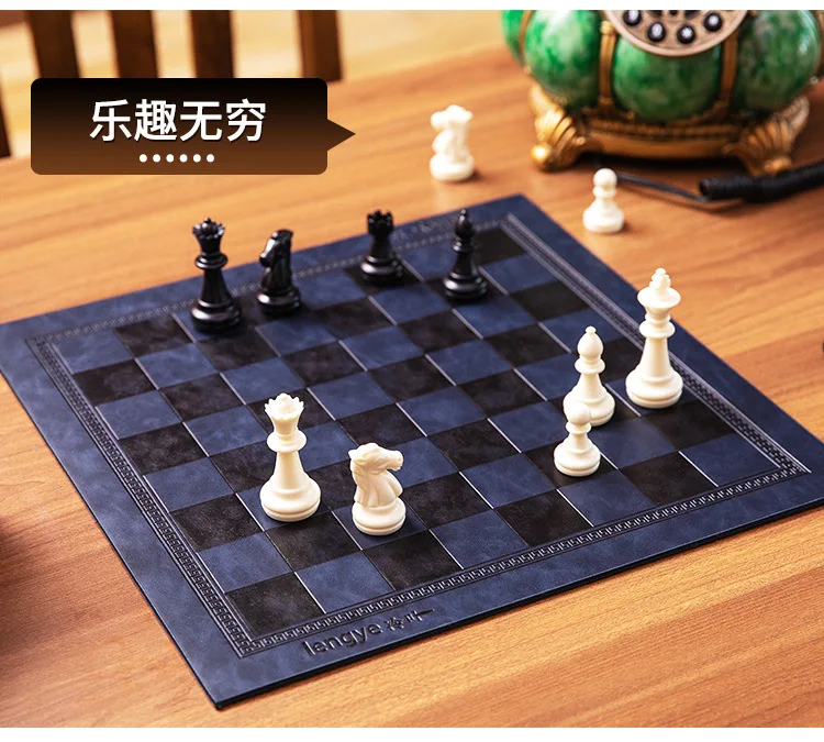 チェス盤付きポータブルチェスボード,チェスボード,全品質,個別に設計された革製ボード