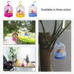 Mini Cage à oiseaux à Induction pour enfants, contrôle sonore créatif, jouet interactif pour enfants, cadeau de simulation d'oiseau X4Y4 