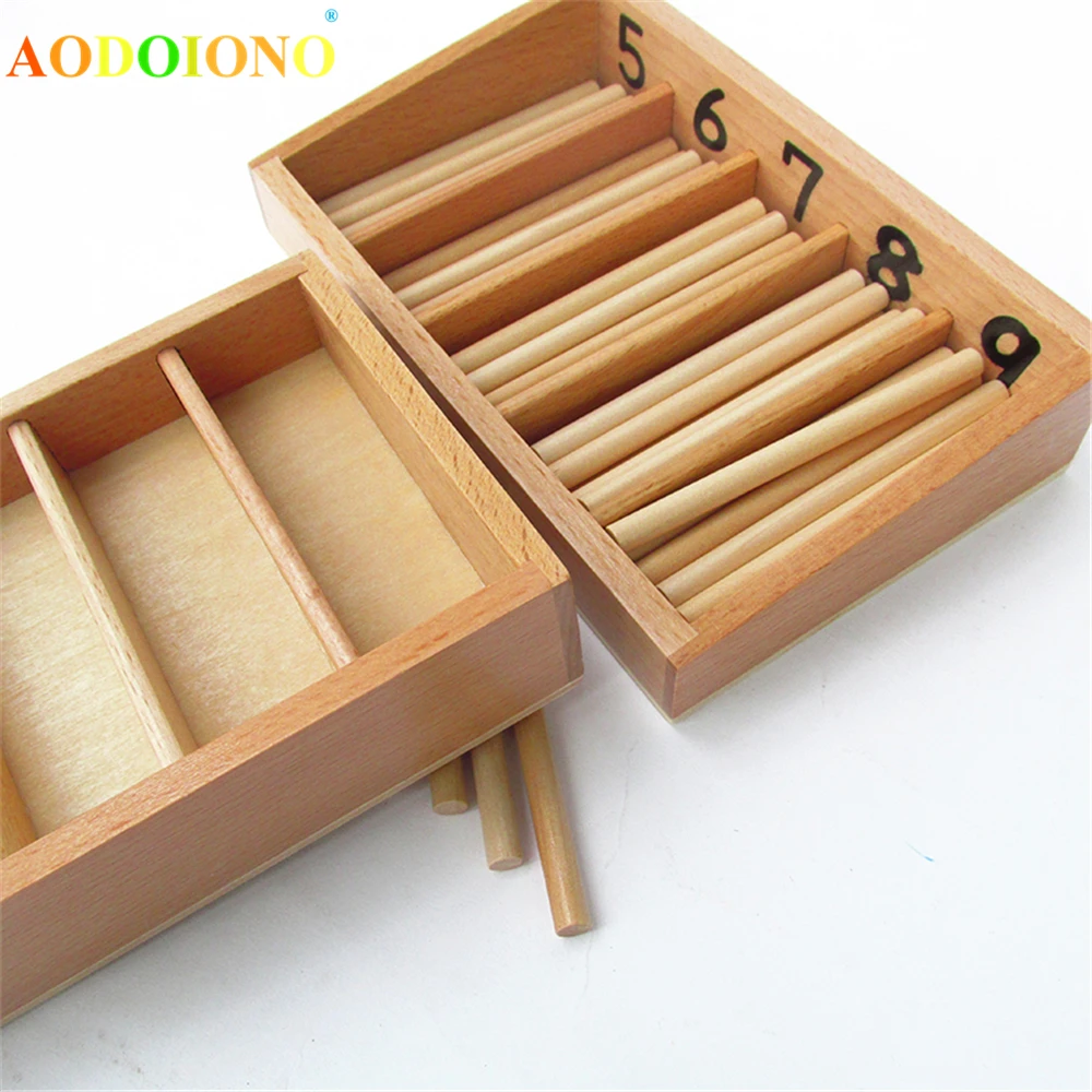 Montessori Wood Spindle Box 3