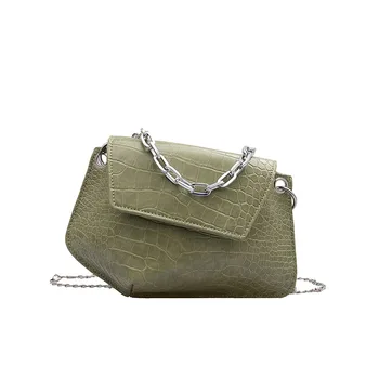 

Shoudler Bag Tote Bag Alligator Single Strap Soild Envelope Fashion Crossbody Genuine PU Cell Phone Pack Flap Women Bags