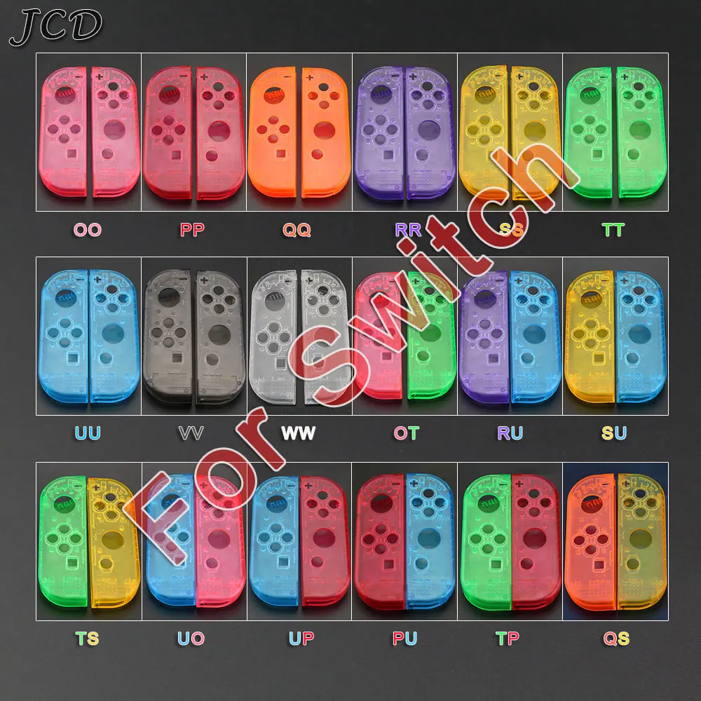 JCD корпус Оболочка Чехол для nintendo Switch NS NX Joy-Con контроллер Прозрачный Красный Синий Замена Защитный чехол s