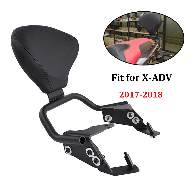 Черное кожаное покрытие на сиденье мотоцикла заднее пассажира для Honda X ADV XADV 750 2017