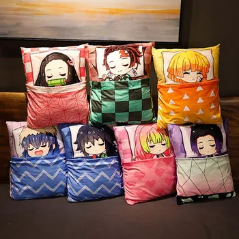 

2020 Anime Demon Slayer Kimetsu no Yaiba Cosplay Surrounding Kamado Tanjirou Nezuko Agatsuma Zenitsu Tomioka Giyuu Kochou Pillow