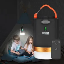 Luz de acampamento led de carregamento usb lanterna portátil led tenda luz powerd para telefone trabalhando emergência com ímã pendurado