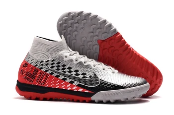 

Nike SUperFlys TF Soccer Shoes Boys Leather High Ankle Football Boots Turf Men Cleats IC