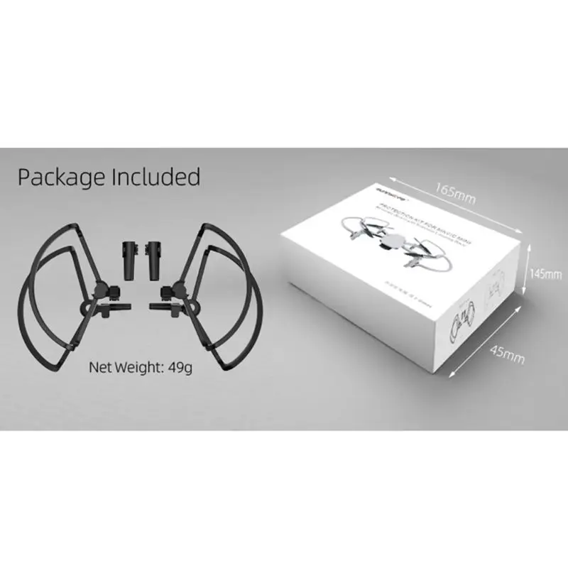 New QPR 1Set Propeller Guard Rings Protector with Landing Gears for DJI Mavic Mini Drone 95AF 
