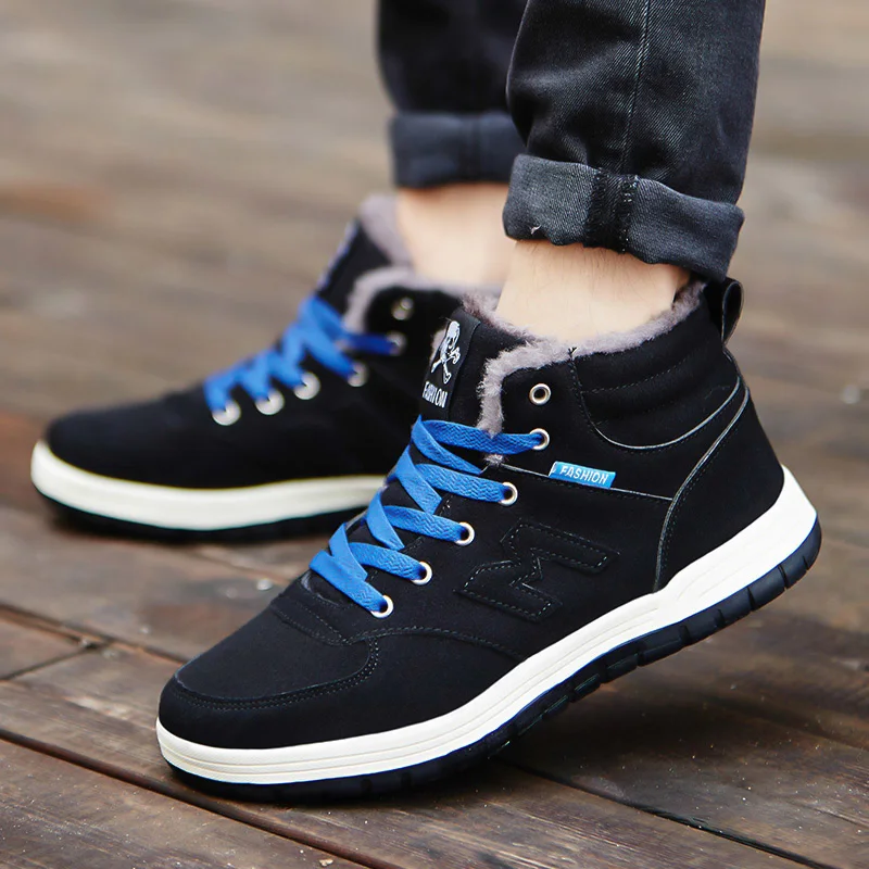 

Hot Sale 2019 Men Winter Snow Boots Keep Warm Boots Plush Ankle Boots Outdoor Snow Work Shoes Casual Men's Comfortable Boots Men