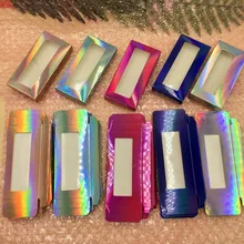 Новые голографические Ресницы Коробка 20 шт./лот мягкие бумажные ресницы упаковка для накладных ресниц