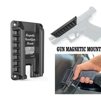 

Gun Magnet Mount Quick Draw Loaded Magnetic Gun Holster Concealed Gun Holder Fits Glock Springfield S&W M&P Ruger Taurus