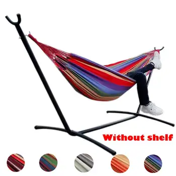 

Double Hammock 450 Lbs Portable Travel Camping Hanging Hammock Swing Lazy Chair Canvas Hammocks