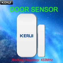 KERUI – capteur d'ouverture/fermeture de porte D025, 433MHz, équipement d'alarme de sécurité antivol