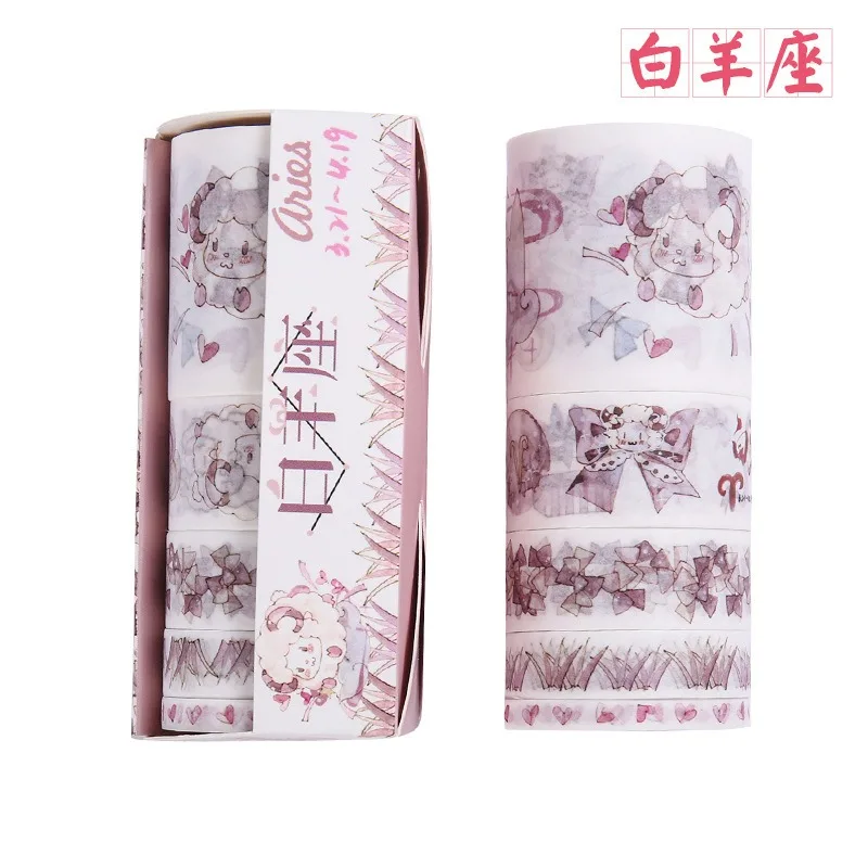 2 5 шт./компл. Творческий 12 Созвездие серии лента Washi Kawaii для художественного оформления ногтей, ручная работа для Скрапбукинг малярный скотч для детей - Цвет: 2