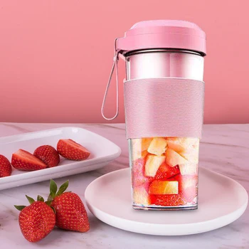 

Electric Portable Fruit Juicer USB Handheld Smoothie Maker Stirring Juice Cup Food Processor Rechargeable Water Bottle
