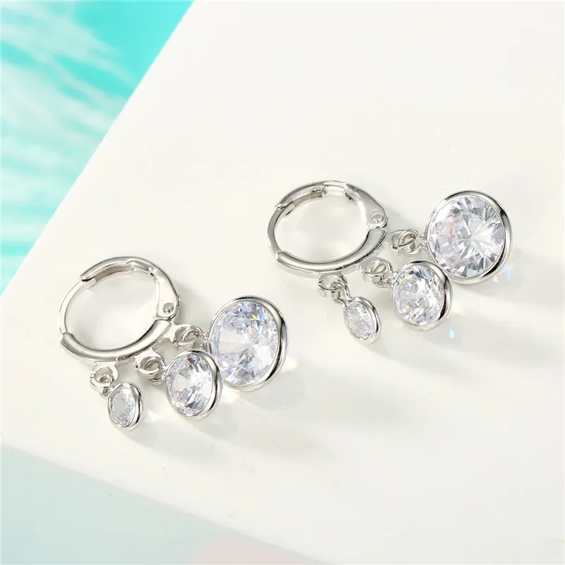 1 пара, минималистичные яркие Многослойные Круглые серьги-кольца с цирконом для женщин, трендовые круглые серьги с кристаллами, свадебные ювелирные изделия