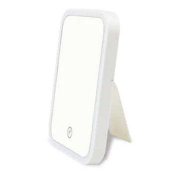 

Makeup Mirror with Lights Travel Vanity Mirror Touchscreen Switch Portable for Cosmetic 18x13.5x1.8cm NShopping