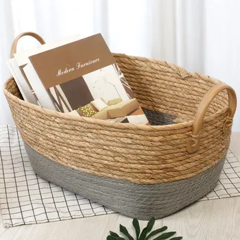 

1Pc Storage Container Sundries Container For Home Office Books Bread Hand-Held Storage Tool Basket