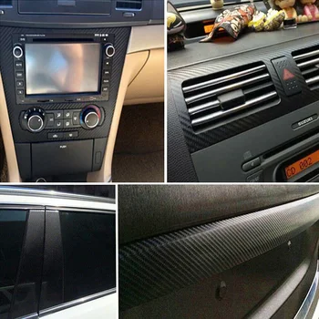 

Film Car Sticker Decals Replacement Bumper Fender 3D Carbon Fiber Style Vinyl Interior