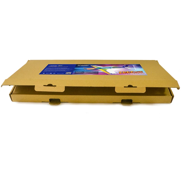 710mm Wingspan RC Airplane PP Aircraft Outdoor Flight Toys DIY Assembly Model BNF Version with Receiver S-FHSS/DSMX/2 for Kids 5