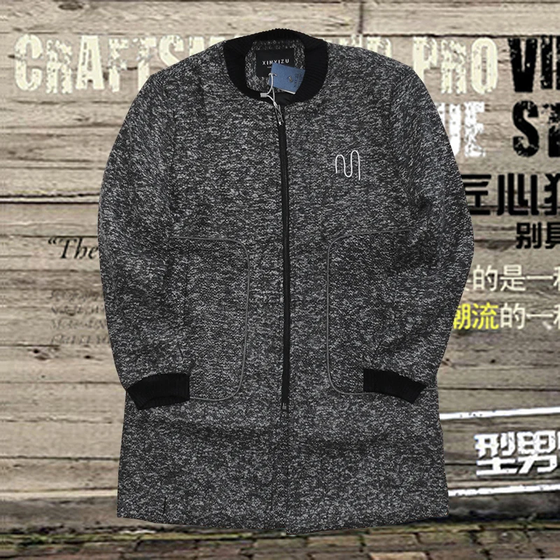 Специальное предложение! Пальто из ткани в Корейском стиле зимняя мужская