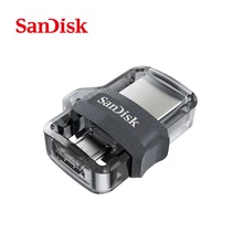 Aliexpress - Sandisk Extreme OTG 64GB 32GB 16GB High Speed 150MB/s 256GB 128GB USB 3.0 PenDrive DD3 Flash Drive Dual For PC/Android Phone