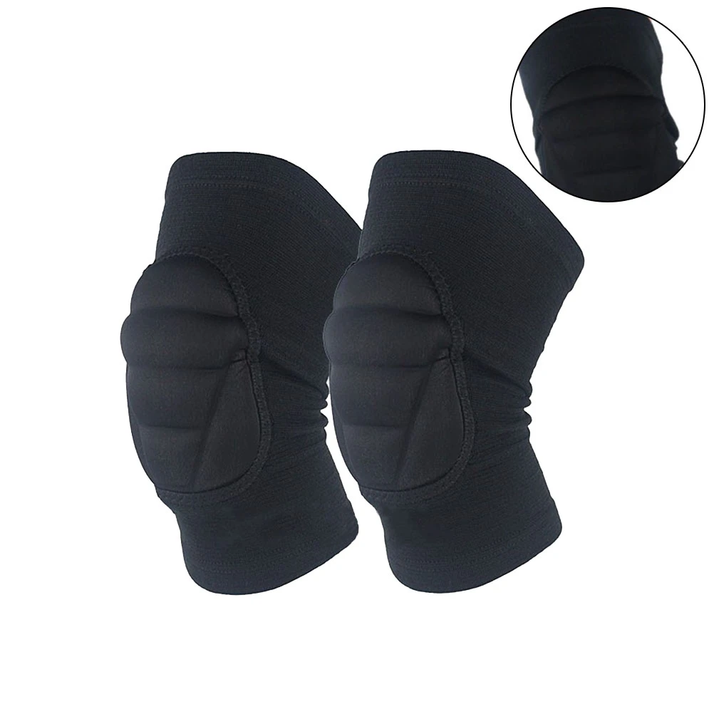 Rodilleras deportivas gruesas, Protector silicona para fútbol, baloncesto, gatear, color negro, 1 par|Coderas y rodilleras| - AliExpress