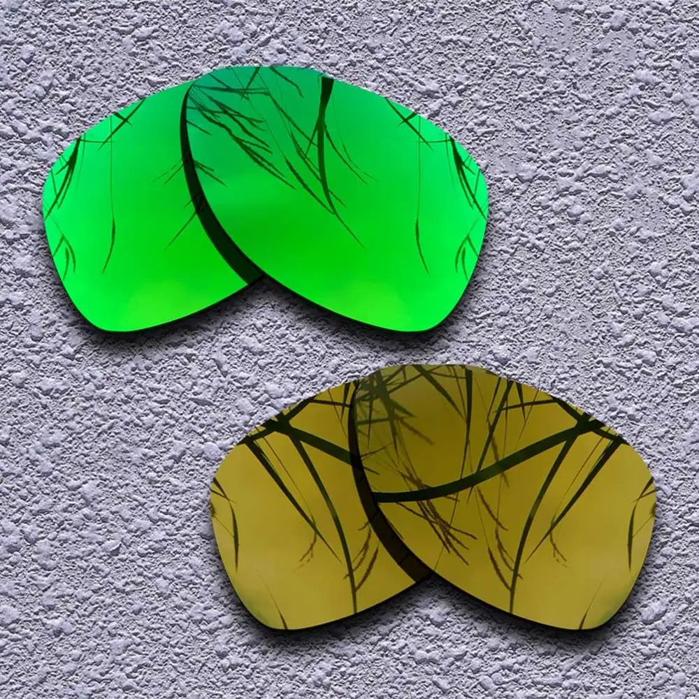 Green-Copper 2 пары поляризованных сменных линз для солнцезащитных очков Oakley Dispatch 2-несколько вариантов - Цвет линз: Green-Copper