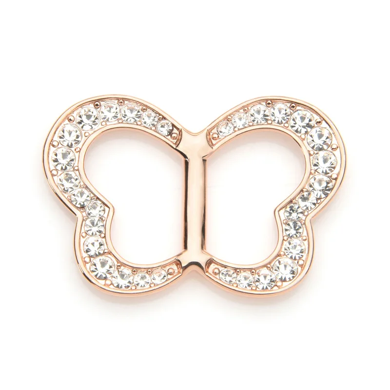 

Butterfly Heart Circle Scarf Buckle Copper Material Brooch Women's South Korea Accessories Simple Corsage Clothes Hem Knot Buckl