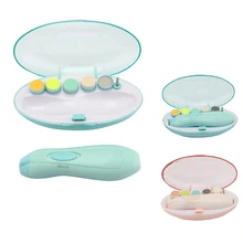 Портативный электрический триммер для ногтей для взрослых и детей, безопасный маникюрный педикюр для детей, тихая пилочка для ногтей Elera, машинка для стрижки ногтей