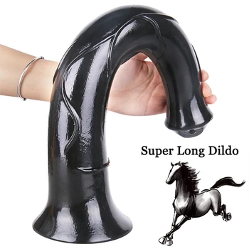 44cm Oversized Huge Animal Dildo Huge Horse Penis Women G Spot Flesh Super Long Dildo Anal Toys Men Dick Big Sex Toys Shop 2