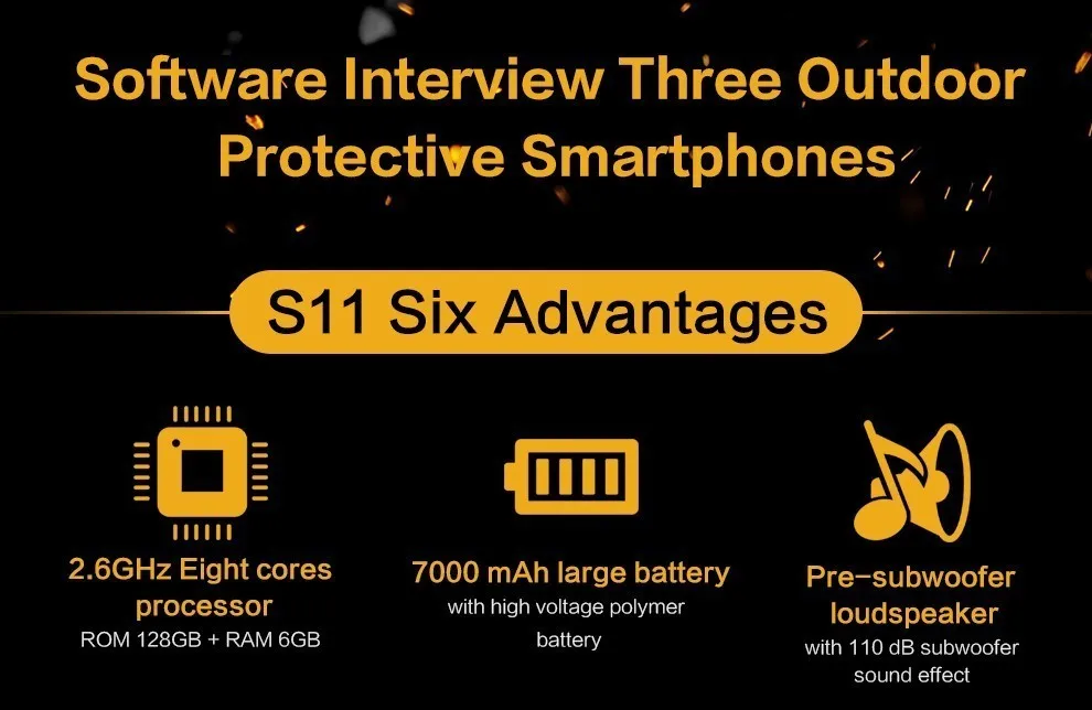 Conquest S11 7000 мАч NFC OTG IP68 Ударопрочный 4G Смартфон Android 7,0 4 Гб ОЗУ 64 Гб 128 Гб ПЗУ мобильные телефоны прочный мобильный телефон