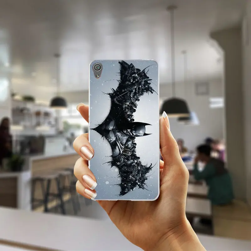 Мобильный чехол для телефона для Sony Xperia M5 E3 E5 M2 M4 T3 X XA XA1 XZ Премиум Z Z1 Z2 Z3 Z4 Z5 компактный супергероя логотип БЭТМЭН