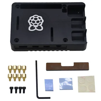 

HOT-Ultra-Thin CNC Aluminum Alloy Metal Case / Passive Cooling Enclosure Box for Raspberry Pi 4 Model B Only