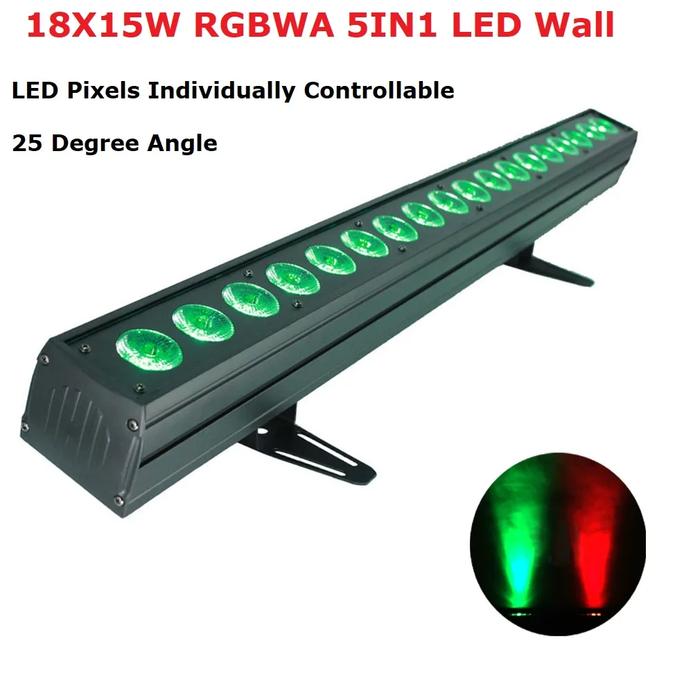 

Dj Lighting Effect 18X15W RGBWA 5IN1 LED Wall Wash Light DMX 512 LED Flood Light Led Dj Light For Party Disco Light Events Shows