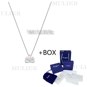 

SWA [New] MULIER 19 Fall Winter Collection Fine Silver Crown Necklace Clavicle Chain Female 5501076 Send Girlfriend Holiday Gift