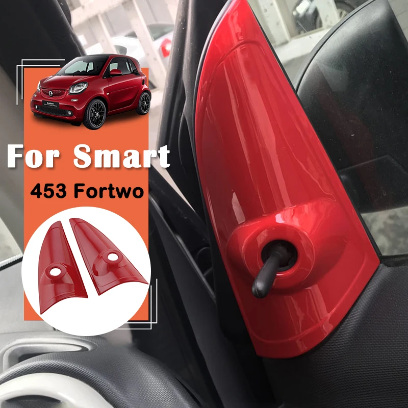 Car Rear View Mirror Adjustment Panel Plastic Decorative Cover For Mercedes Smart 453 Fortwo