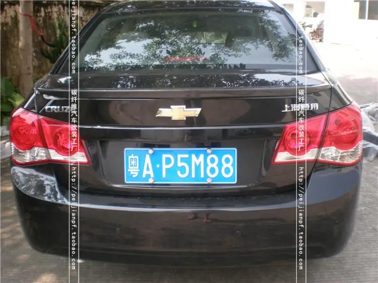 Подходит для Chevrolet Cruze углеродного волокна задний спойлер заднее крыло