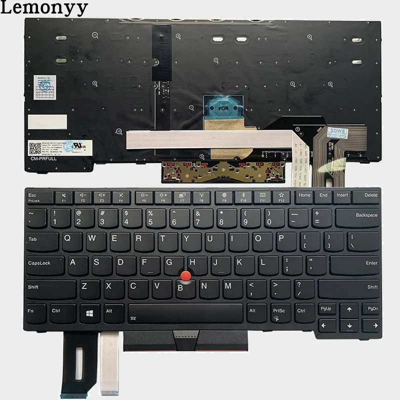 NEW US laptop keyboard FOR Lenovo ThinkPad E480 E485 L480 T480S L380 L490 yoga US keyboard 01YP400 01YP440