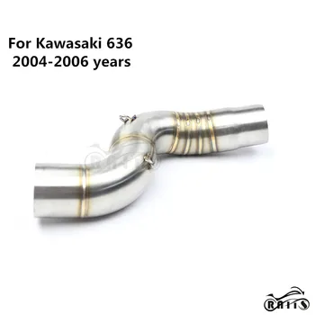 

Motorcycle Exhaust System Middle Pipe For Kawasaki 636 Muffler Middle Pipe Stainless Steel Adapter For Kawasaki 636