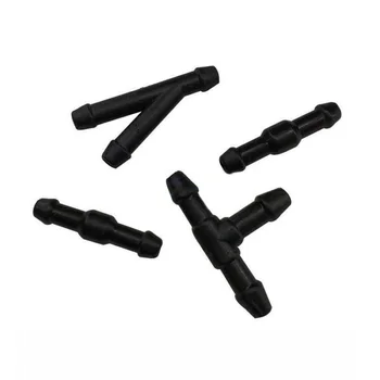 

Windshield Hose Washer Spray Hose With Connector Black ABS Plastic+Rubber NEW
