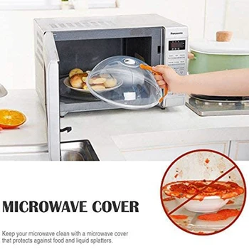 

2 Pcs Preservation Cover Microwave Special Heating Heating Oil Proof Cover Plastic Seal Round Vacuum Heat Resistance