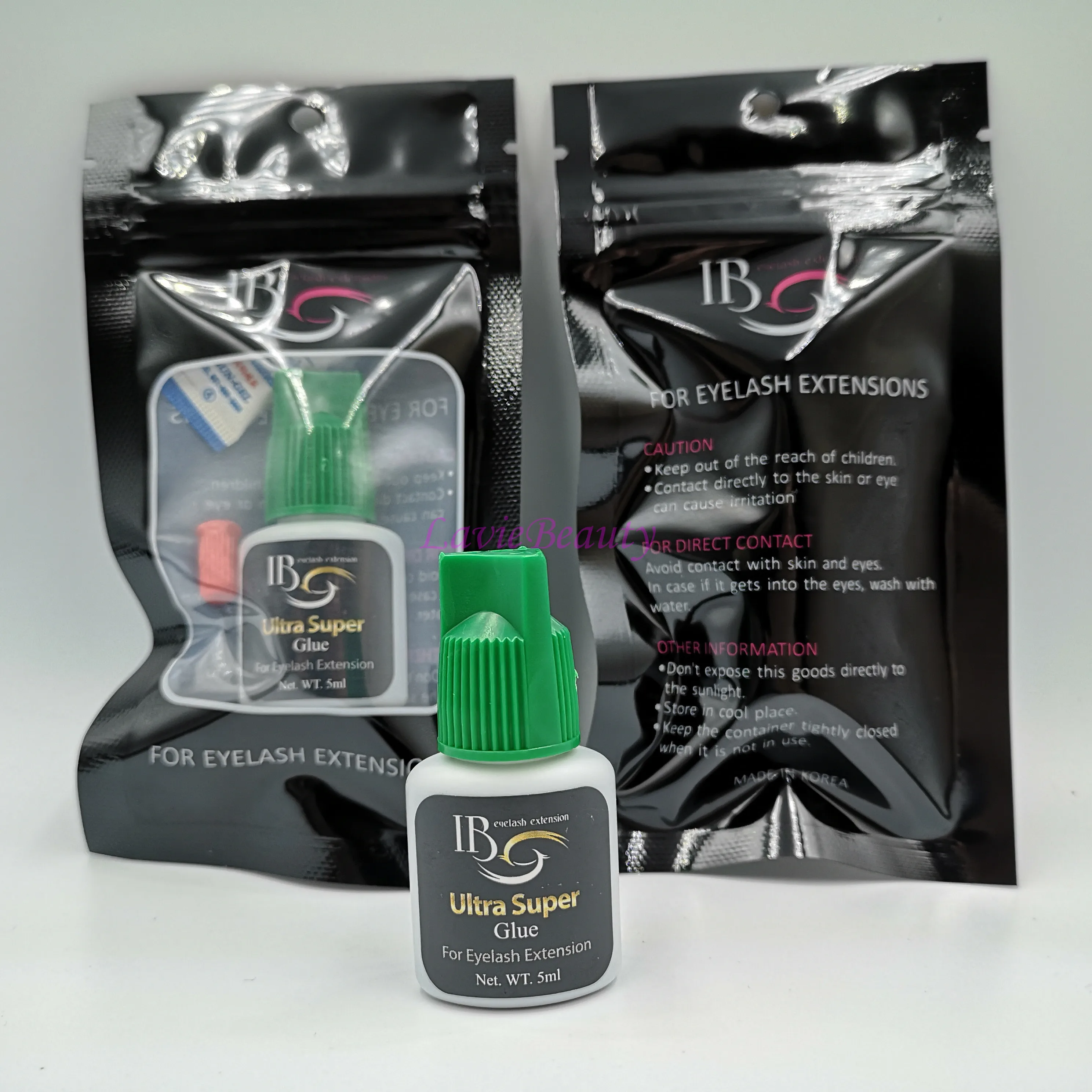 

Free Shipping 1 bottle IB Ultra super Glue original korea green cap 5ml/bottle drying 2sec long lasting 6 weeks