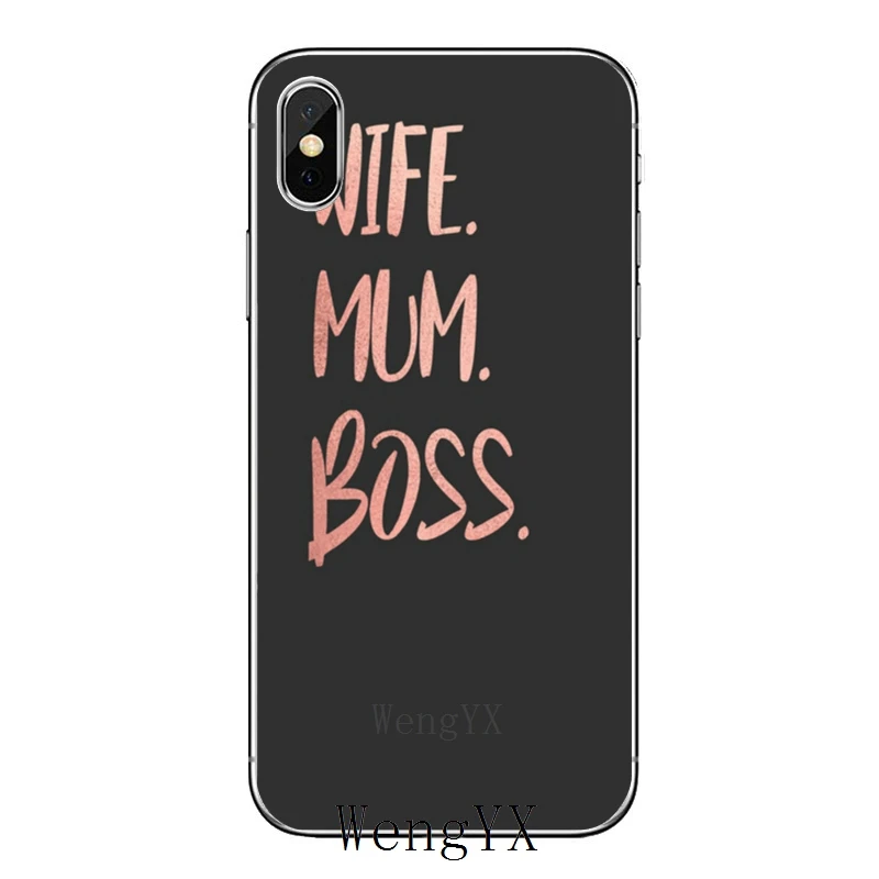 Домашнее лучшее мама boss слова сделаный на заказ для samsung Galaxy J8 J7 J5 премьер-профессионал J3 A3 A5 A7 чехол - Цвет: mom-boss-A-04