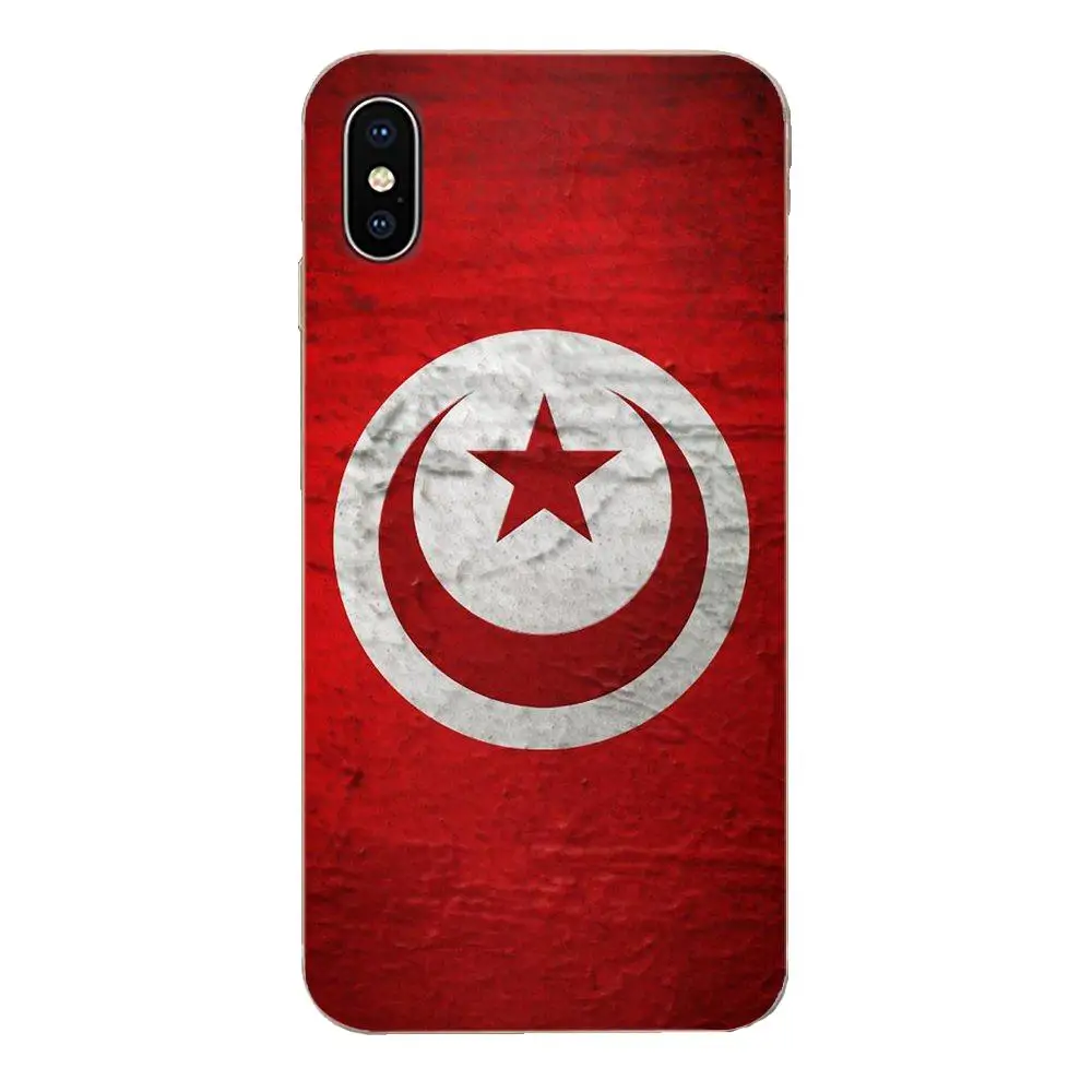 Силиконовый чехол для Apple iPhone 4, 4S, 5, 5C, 5S, SE, 6, 6 S, 7, 8, 11 Plus Pro, X, XS, Max, XR, флаг Туниса - Цвет: as picture