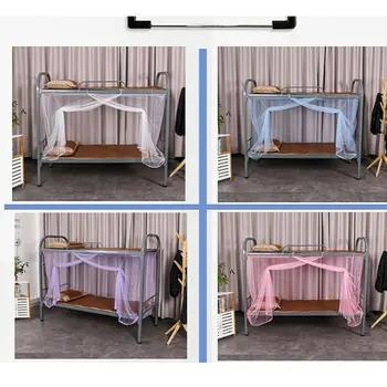 

2019 Newest Princess Lace Canopy Mosquito Net Four Corner Post Bug Insect Repeller No Frame Full Queen King Size Bed Mosquito