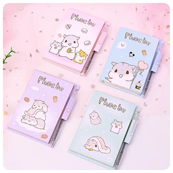 

Cute Little Hamste Set 1 Notepad +1 Ballpoint Pen Writing Memo Pad Kids Gift Student Stationery School Office Supply