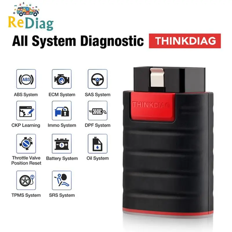 US $105.00 THINKDIAG Diagnostic Thinkdiag OBD2 Scanner Automotive supports full systems amp 16 kinds of reset functions THINK DIAG