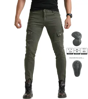 

2019 Kevlar Motorcycle Riding Jeans Motorbike Racing Pants Biker Jeans Hockey Knight Trousers With 4 X CE Upgrade Knee Hip Pads