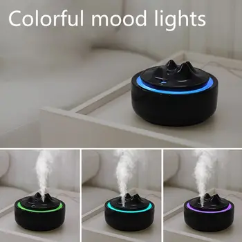 

Mini USB Air Humidifier 300ml Mountain Essential Oil Aroma Diffuser with Night Lamp Light for Car Home