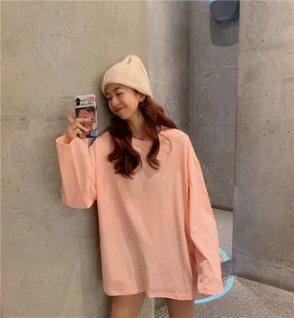 

Women's new fashion slim cotton long-sleeved bottoming shirt