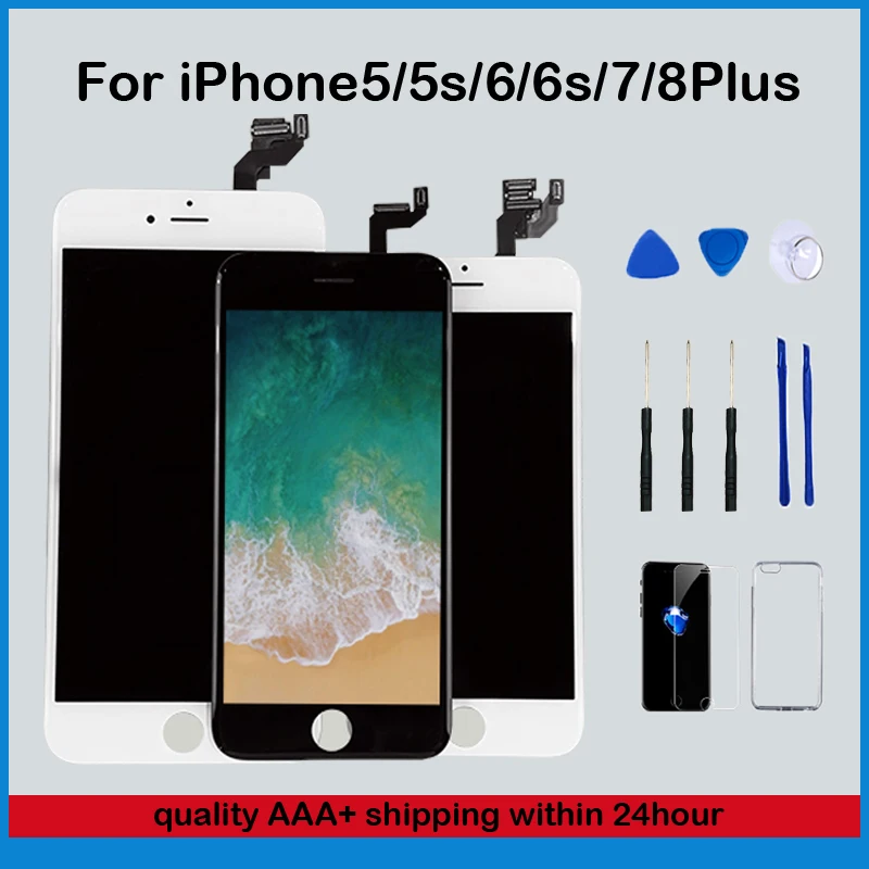ЖК-дисплей для iPhone 6 6s 7 8 Plus сменный сенсорный экран 5S ЖК-экран без мертвых